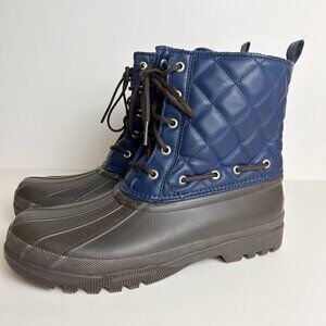Sperry Top-Sider Gosling Quilted Duck Waterproof Boots Sz 10